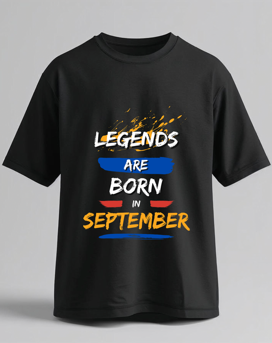 Legends are Born in September T-shirt